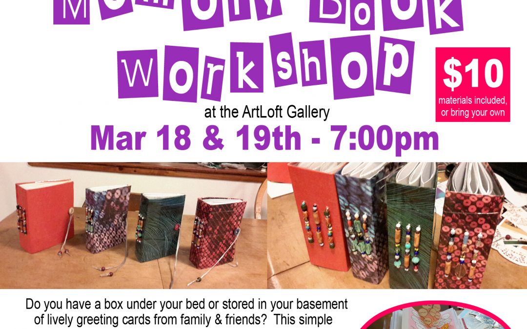 Junk Journal Workshop at the ArtLoft! March 18th and 19th, 2019 – 7:00pm